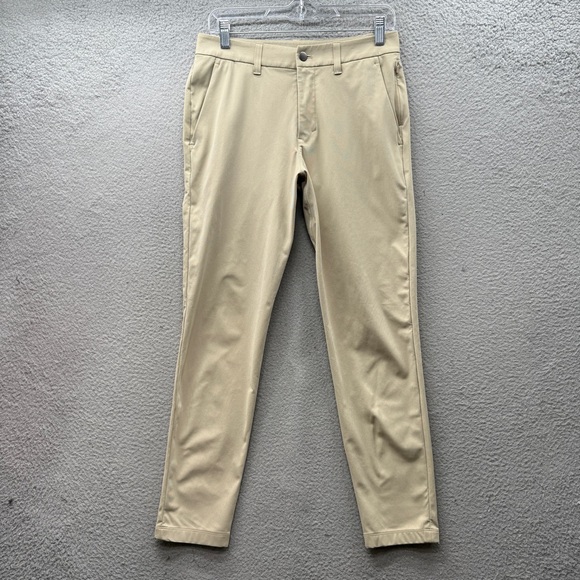 Lululemon Commission Pant Classic Beige Warpstreme Performance Stretch Men’s 28 - Picture 1 of 13